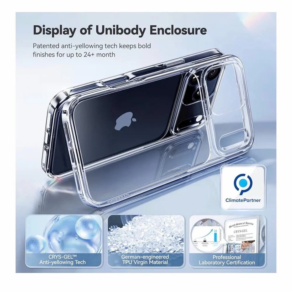iPhone 17 Pro Max Clear Protective Phone Case